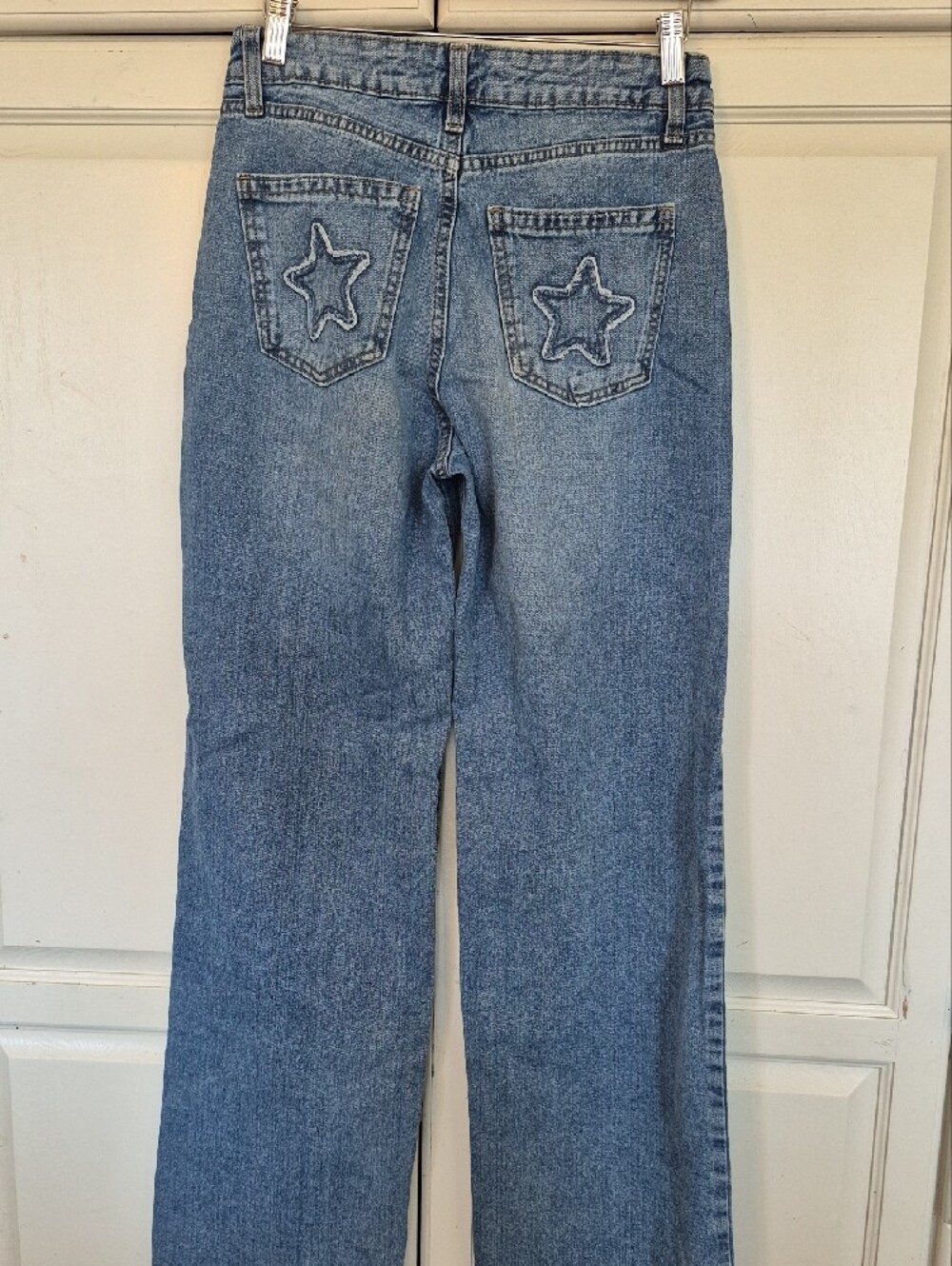refuge Light Blue Wide Leg Jeans - Picture 5 of 6